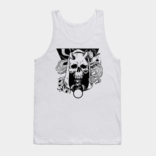 The horned skull Tank Top